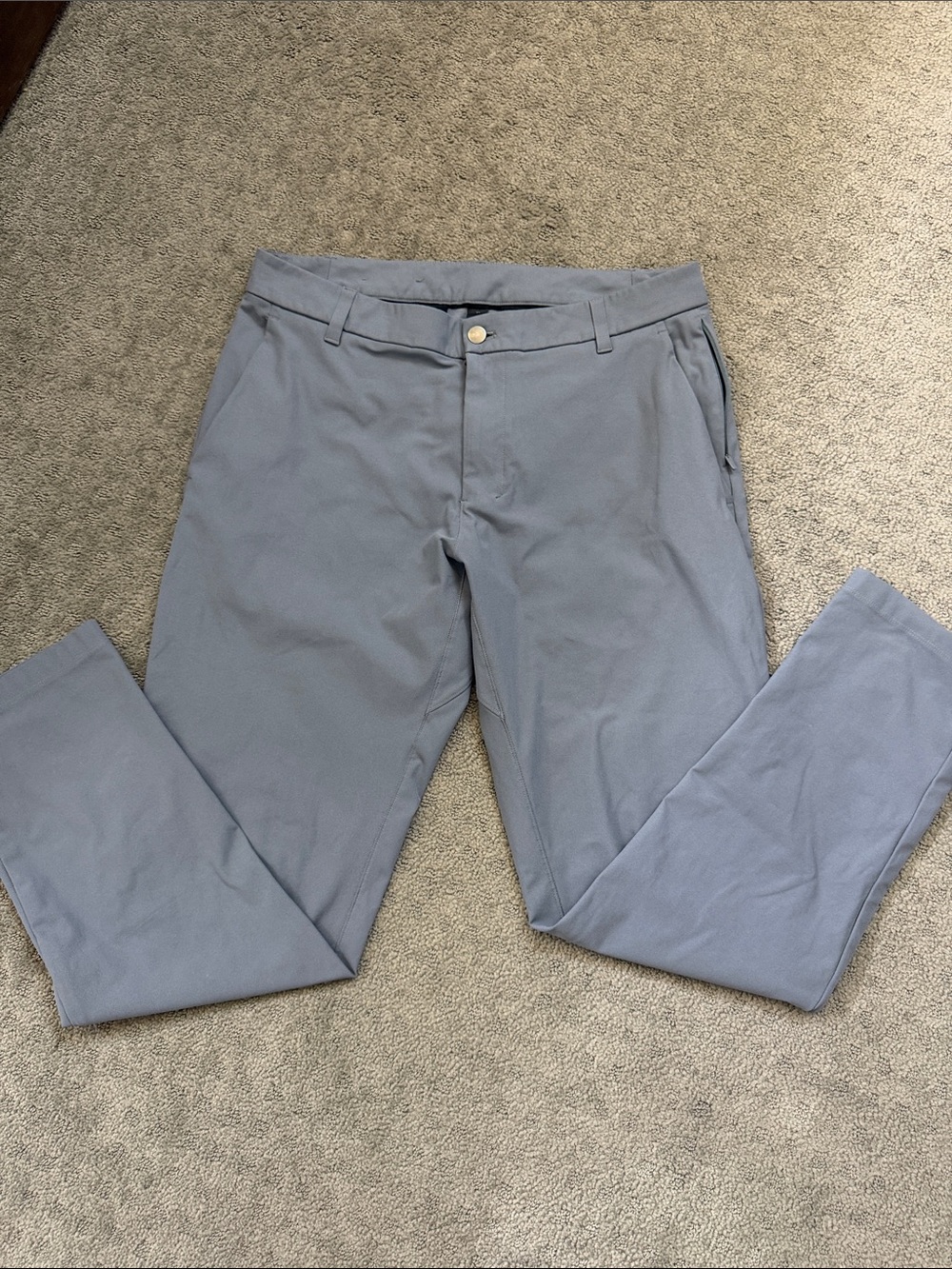 Men's Light Blue Stretch Dress Pants